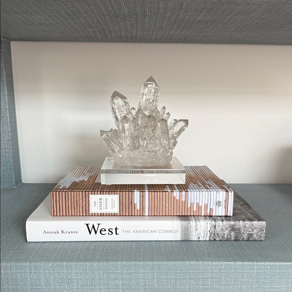 Williams Sonoma Acrylic Quartz Sculpture